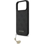 Guess 4G Charm kryt pre iPhone 17 Pro Max, sivý