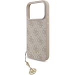 Guess 4G Charm kryt pre iPhone 17 Pro, ružový