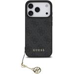 Guess 4G Charm kryt pre iPhone 17 Pro, sivý