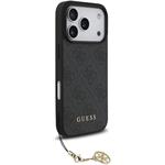 Guess 4G Charm kryt pre iPhone 17 Pro, sivý
