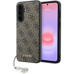 Guess 4G Charm kryt pre Samsung Galaxy A37, hnedý