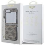 Guess 4G Charm kryt pre Samsung Galaxy Z Flip 6, hnedý