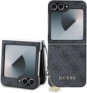 Guess 4G Charm kryt pre Samsung Galaxy Z Flip 6, sivý