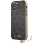 Guess 4G Charms kryt pre iPhone 12/12 Pro 6.1, sivý