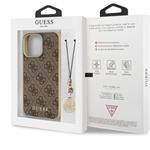 Guess 4G Charms kryt pre iPhone 13 Pro, hnedý