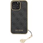 Guess 4G Charms kryt pre iPhone 13 Pro Max, sivý