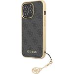 Guess 4G Charms kryt pre iPhone 13 Pro Max, sivý
