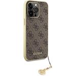 Guess 4G Charms kryt pre iPhone 15 Pro Max, hnedý