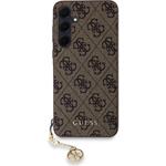 Guess 4G Charms kryt pre Samsung Galaxy A35 5G, hnedý