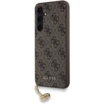 Guess 4G Charms kryt pre Samsung Galaxy A35 5G, hnedý