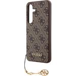 Guess 4G Charms kryt pre Samsung Galaxy S24+, hnedý