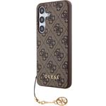 Guess 4G Charms kryt pre Samsung Galaxy S24+, hnedý