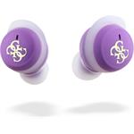 Guess 4G Logo Mini TWS bezdrôtové slúchadlá, fialové