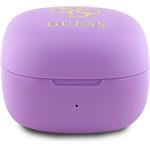 Guess 4G Logo Mini TWS bezdrôtové slúchadlá, fialové