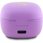 Guess 4G Logo Mini TWS bezdrôtové slúchadlá, fialové