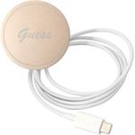 Guess 4G MagSafe kryt + bezdrôtová nabíjačka pre iPhone 14 Pro, ružový