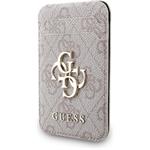 Guess 4G Metal Logo MagSafe Cardslot peňaženka so stojanom, ružová