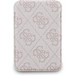 Guess 4G Metal Logo MagSafe Cardslot peňaženka so stojanom, ružová