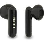 Guess 4G Metal Logo TWS, bezdrôtové slúchadlá, čierne