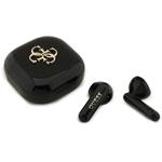 Guess 4G Metal Logo TWS, bezdrôtové slúchadlá, čierne