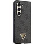 Guess 4G PU Leather Triangle kryt pre Samsung Galaxy Z Fold 5, čierny