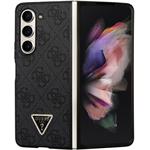 Guess 4G PU Leather Triangle kryt pre Samsung Galaxy Z Fold 5, čierny