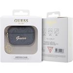 Guess 4G Script Charms PC/PU puzdro pre Airpods Pro 2, čierne