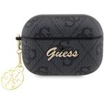 Guess 4G Script Charms PC/PU puzdro pre Airpods Pro 2, čierne