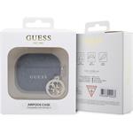 Guess 4G Script PC/PU Charm puzdro pre AirPods 3, čierne