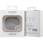 Guess 4G Script PC/PU Charm puzdro pre AirPods 3, hnedé