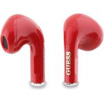 Guess Classic Logo Charm TWS bezdrôtové slúchadlá, červené