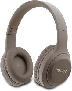 Guess Classic Silver Logo Bluetooth slúchadlá, hnedé