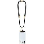 Guess Crossbody Popruh 4G Charm s nabíjacím káblom USB-C/USB-C, čierny