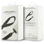 Guess Crossbody popruh PU 4G Metal Logo, čierny