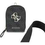 Guess Crossbody Popruh PU 4G Metal Logo + peňaženka, čierny