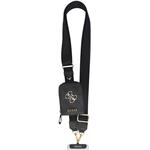 Guess Crossbody Popruh PU 4G Metal Logo + peňaženka, čierny