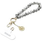 Guess Crystals 4G Charm univerzálny popruh na ruku, čierny