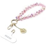 Guess Crystals 4G Charm univerzálny popruh na ruku, ružový