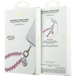 Guess Crystals 4G Charm univerzálny popruh na ruku, ružový