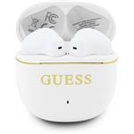 Guess Gold Line Glossy Classic Logo TWS, bezdrôtové slúchadlá, biele