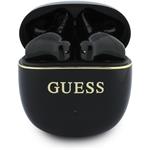 Guess Gold Line Glossy Classic Logo TWS, bezdrôtové slúchadlá, čierne