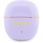Guess Gold Line Glossy Classic Logo TWS, bezdrôtové slúchadlá, fialové