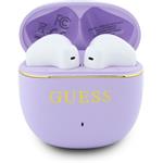 Guess Gold Line Glossy Classic Logo TWS, bezdrôtové slúchadlá, fialové