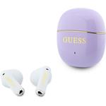 Guess Gold Line Glossy Classic Logo TWS, bezdrôtové slúchadlá, fialové