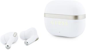 Guess Gold Line Glossy Finish TWS, bezdrôtové slúchadlá, biele