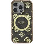 Guess IML 4G Peony MagSafe kryt pre iPhone 16 Pro, hnedý