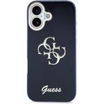 Guess IML 4G Script Metal Logo kryt pre iPhone 17, modrý