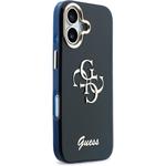 Guess IML 4G Script Metal Logo kryt pre iPhone 17, modrý