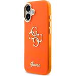 Guess IML 4G Script Metal Logo kryt pre iPhone 17, oranžový
