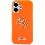 Guess IML 4G Script Metal Logo kryt pre iPhone 17, oranžový